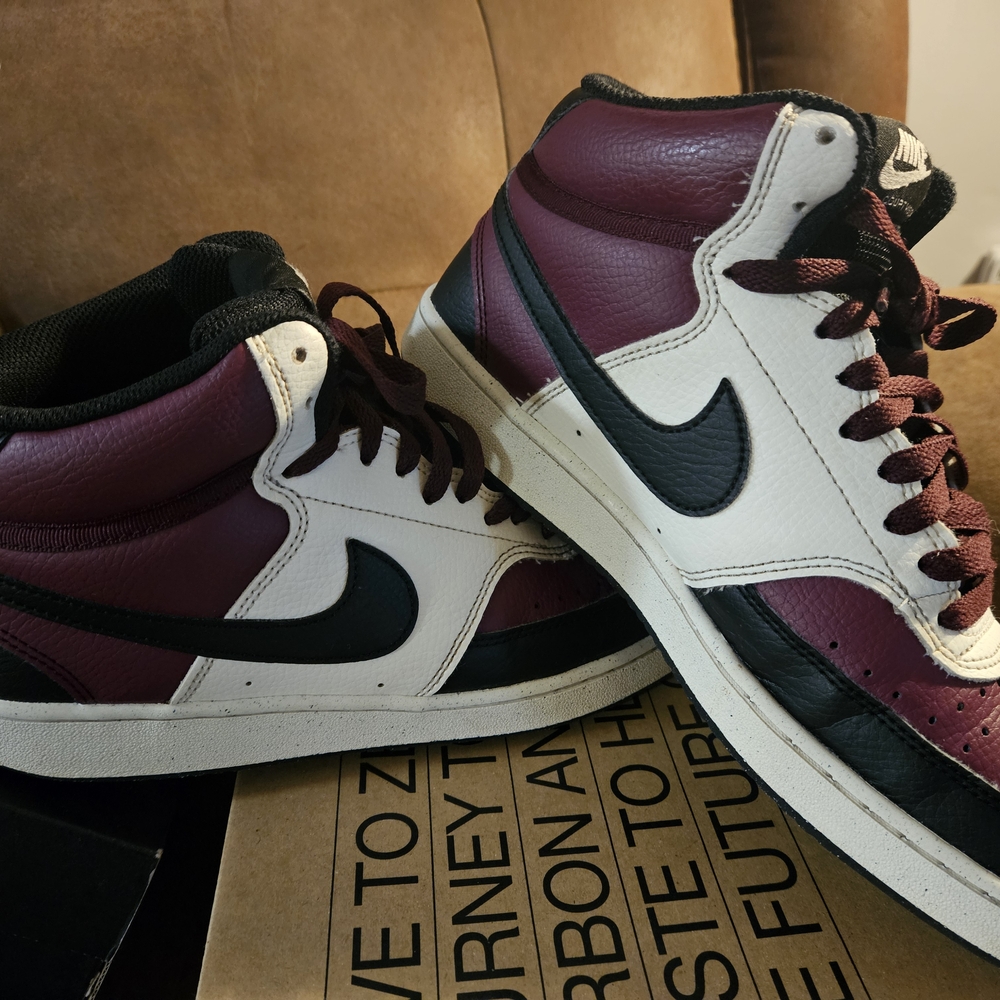 Nike Court Vision Mid NN in Black and White - Picture 4 of 5